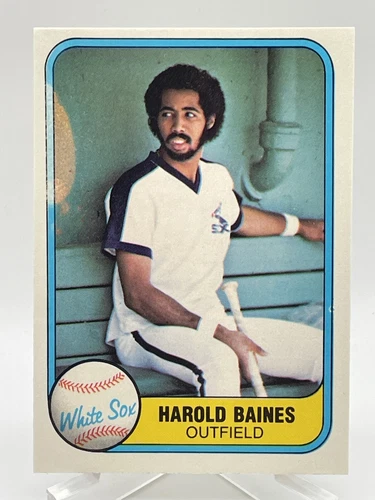 Harold Baines 1981 Fleer #346 Rookie Card RC G7