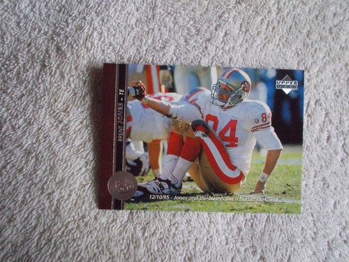 Upper Deck 1996 NFL "BRENT JONES" #280 San Francisco 49ers Trading Card n17 - 第 1/2 張圖片