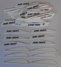 100 AAE Max Stealth 2.7" WHITE Vanes arizona archery equipment arrow fletching