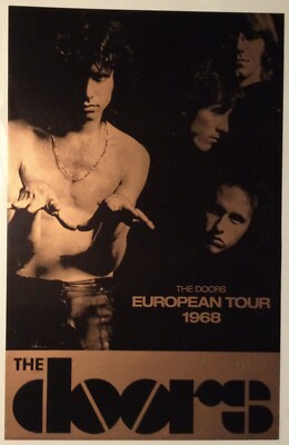 1968 THE DOORS European Tour Poster JIM MORRISON | eBay