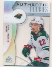 MARAT KHUSNUTDINOV 2024-25 SP GAME USED AUTHENTIC ROOKIES #263 WILD MINT