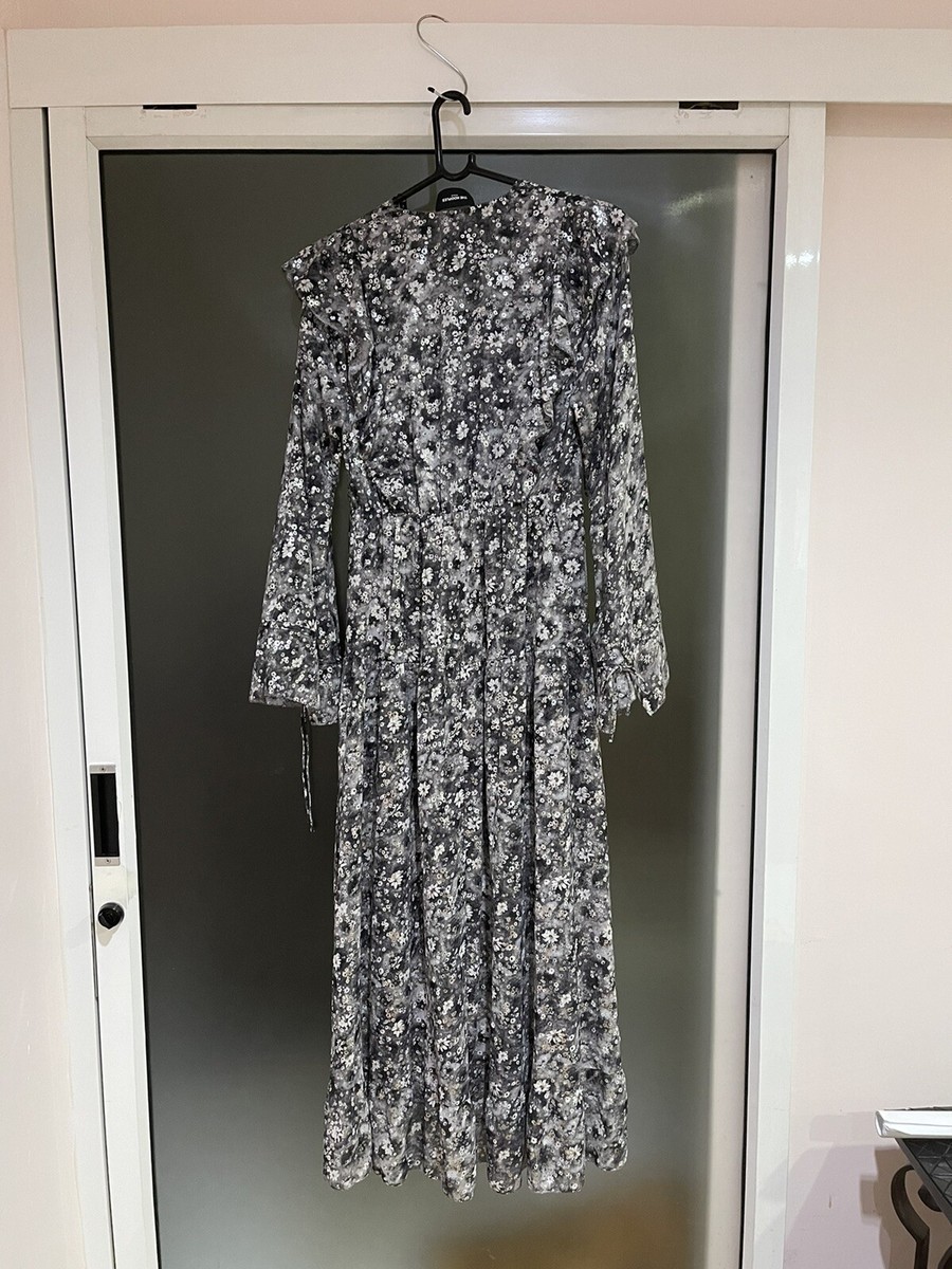 kooples silver dress Short silver sequined babydoll dress Women