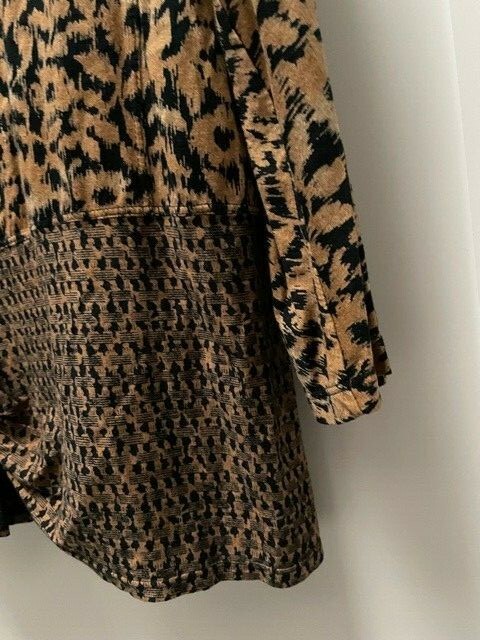 SALE! Max Studio brown pattern fun 2 pc set lg sl… - image 6