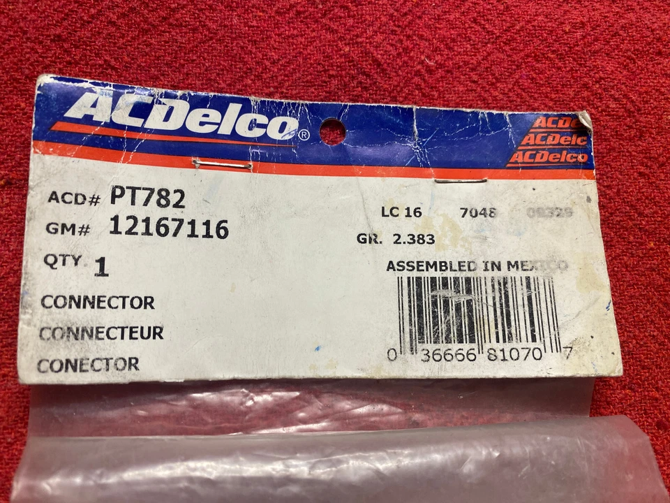 GM OEM 12167116 ACDelco Wire Harness Connector PT782  & Ready For Free Shipping Foto 2 de 2