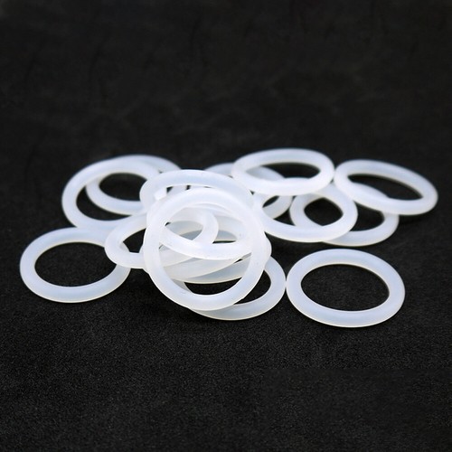 Food Grade O-Ring White Silicone Rubber O Rings Cross Section 2.4mm,OD 8mm-30mm - Picture 4 of 6