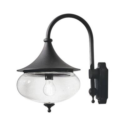 Konstsmide 619-750 Libra Wandleuchte schwarz lackiertes Aluminium
