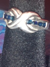 Sterling Silver And Stone Ring Sz 6. Signed