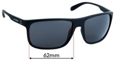 SFx Replacement Sunglass Lenses fits Arnette Bushwick AN4256 - 62mm Wide