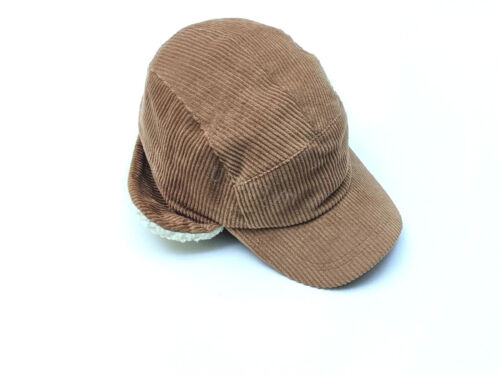 Paul Smith Men's Brown Corduroy Shearling Cap Trapper Hat Size: M or L RRP: £100 - Picture 9 of 17