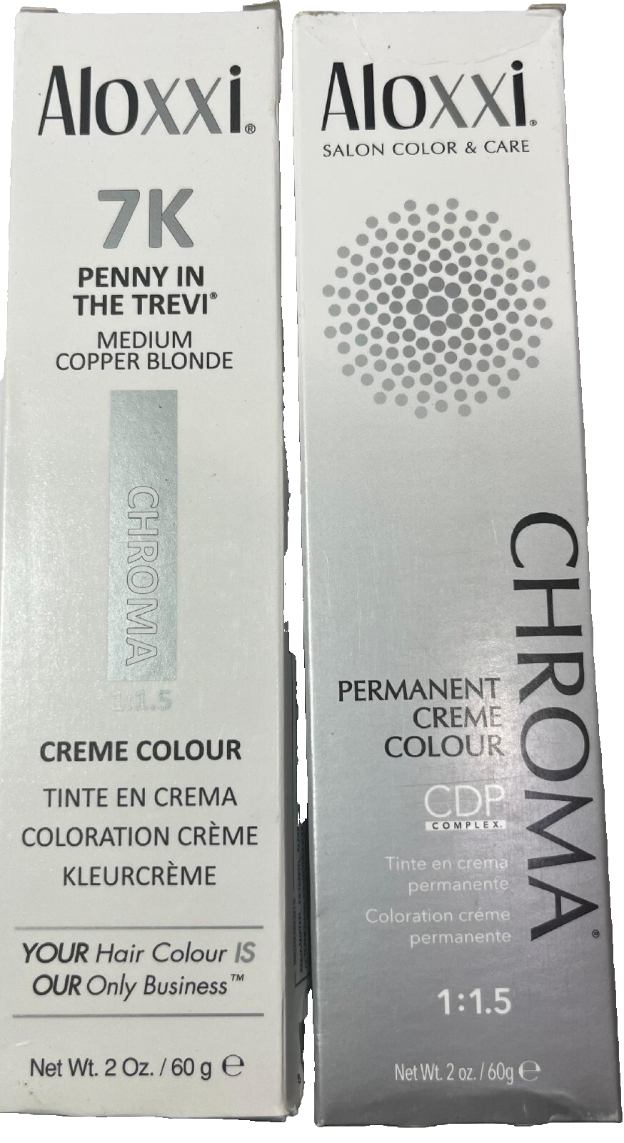 WHOLESALE LOT 32 Aloxxi CHROMA PERMANENT HAIR COLOR 2 oz ea | eBay