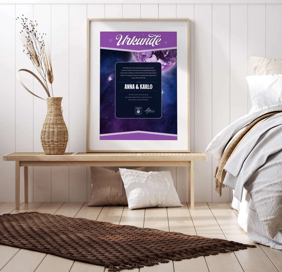 Personalisiertes Geschenke für Sie Mutter, Mama, Schwester, Oma Geschenk-Urkunde - Bild 4 von 4