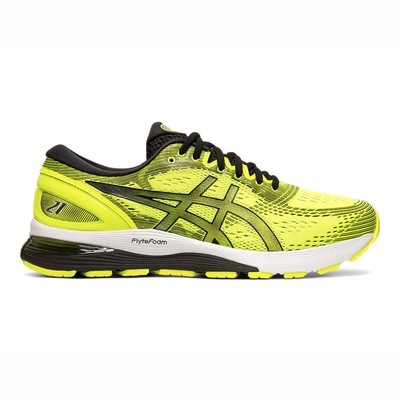 Asics GEL-Nimbus 21 [1011A169-750] Men Running Shoes Safety Yellow/Black |  eBay