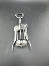 Vintage Italian Solid Brass Wine Corkscrew Bottle Opener Made in Italy