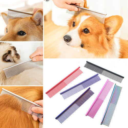 Pet Cat Dog Hair Fur Shedding Trimmer Grooming Dematting Rake Comb Brush Tool - Picture 1 of 18