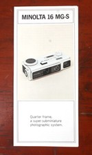 MINOLTA 16 MG-S SALES BROCHURE/169726