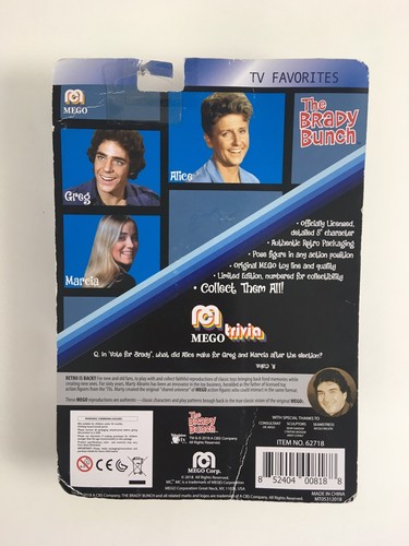 THE BRADY BUNCH - PERSONAGGIO CLASSICO 8" 'ALICE' (NUOVO IN CONFEZIONE) - Foto 7 di 10