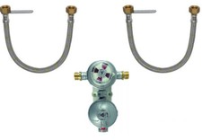 MINI CENTRALINA PER BOMBOLA GAS GPL CON INVERSORE + 2 TUBI FLESSIBILI 50 cm