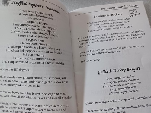 VFW cookbook - SUMMERTIME COOKING (SUMMER RECIPES VOLUME 6) veterans baking - Picture 7 of 10