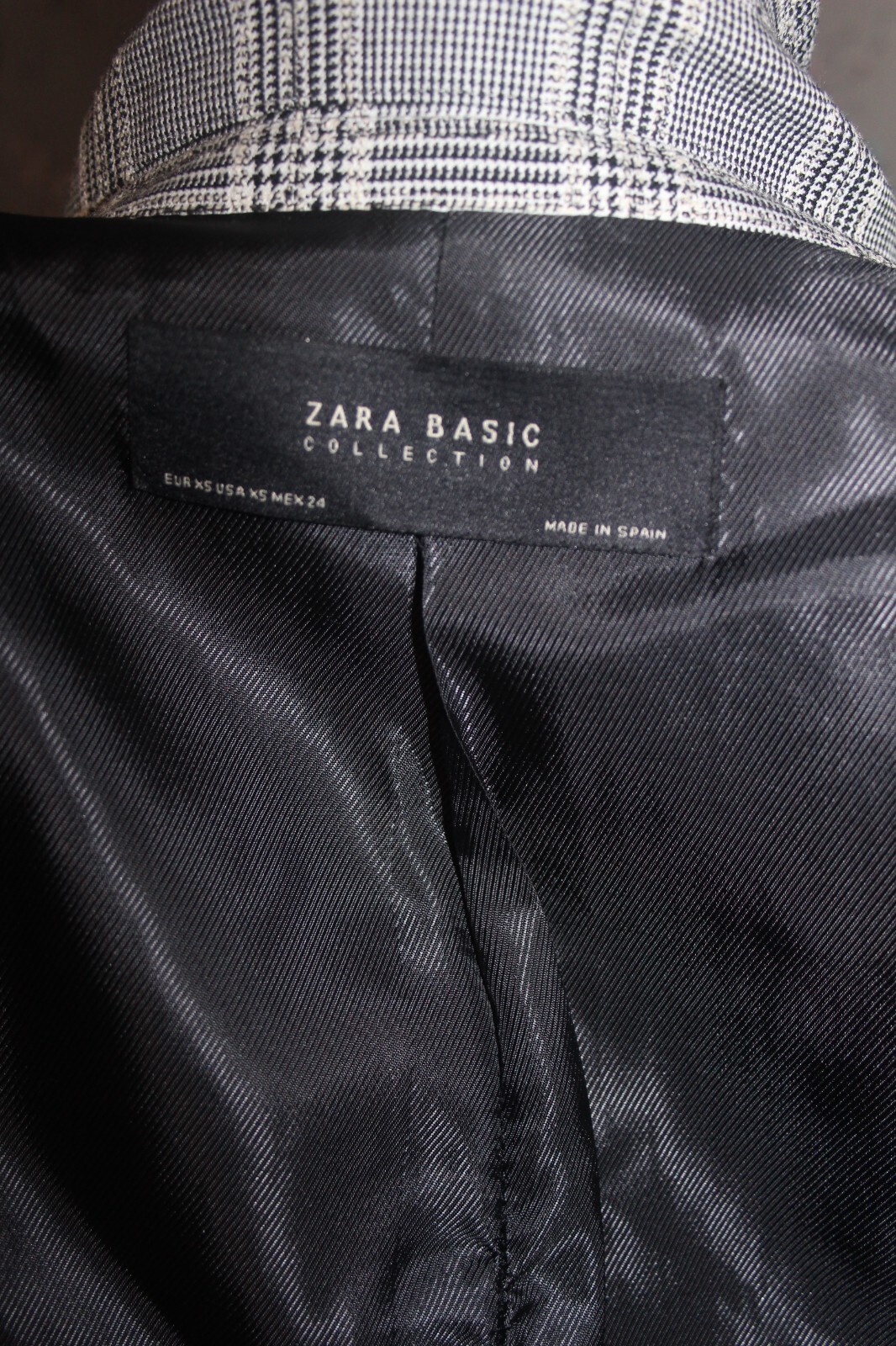 ZARA Checked Micro Houndstooth Check Monochrome D… - image 8