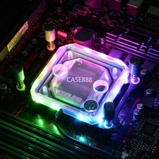 C55W CPU Water Cooling Block With 5V RGB For AMD AM4 Ryzen Socket 3 5 7 9 NEW