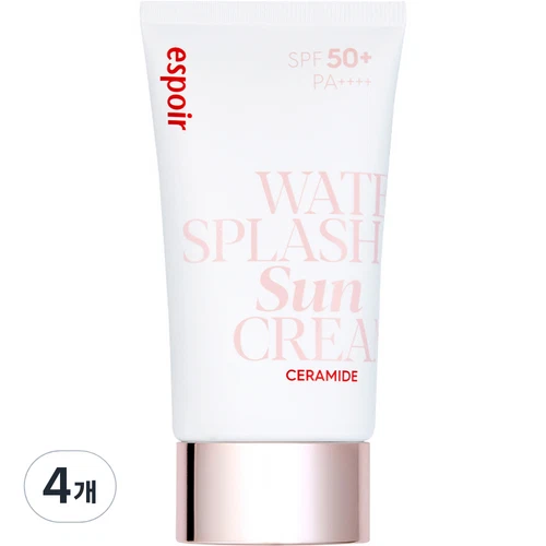 Espoir Water Splash Ceramide Sun Cream SPF50+ PA++++ 60ml x 4ea