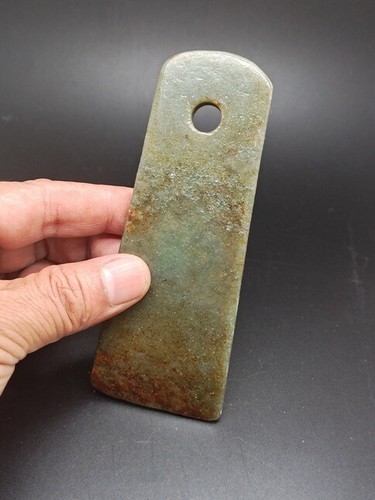 Chinese old jade,noble collection,Hongshan culture,jasper,rare axe,statue AD - Bild 4 von 4
