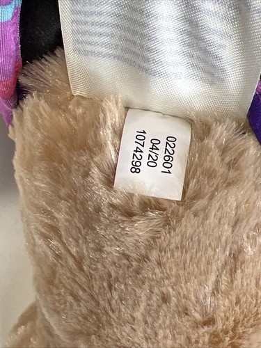 Build A Bear Hase Kaninchen Kuscheltier Plüschtier mit Fitness-Kleidung rosa lila Ostern - Bild 9 von 10