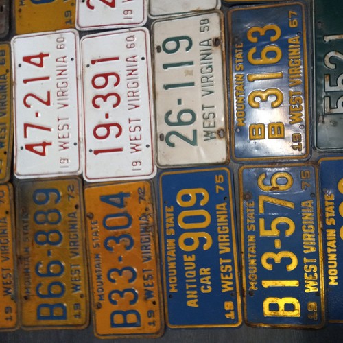 Vintage WV License Plates 19581976 Choose your plate eBay