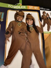 Scooby-Doo Toddler Costume Size 2T With Holographic Dog Tag