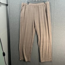 Candace Cameron Bure Brushed Pull-on Pant Brown Heather Large