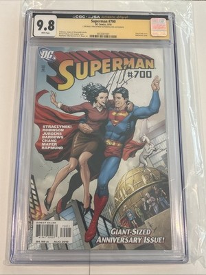 2010 DC Superman #700 Ann. Ed. CGC JSA AA 9.8 Signed By J. Michael Straczynski