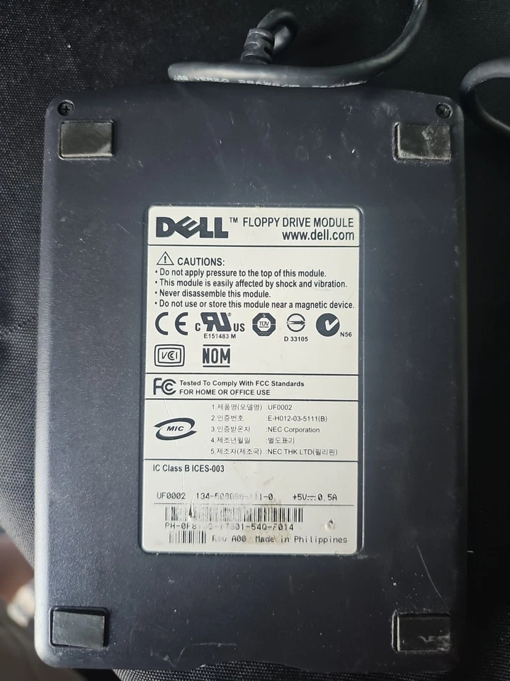 Dell External USB Floppy Drive Module UF0002 3.5" Portable Floppy Disk Drive - Image 2 of 4