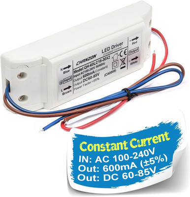 LED Driver 600Ma (Constant Current Output) 60V-85V (Input 110-240V AC-DC) (18-25