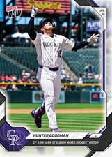 Hunter Goodman 3 HR GAME - 2026 MLB Topps NOW #469 - PR: 489 - COLORADO ROCKIES