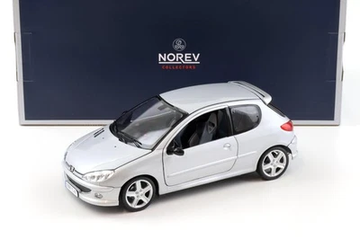 1:18 Norev Peugeot 206 RC Aluminium Argent Métallique 2003 - Photo 1/4
