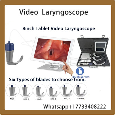 8-inch laryngoscope, with reusable blade for disinfection
