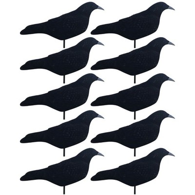 Beflockte Krähe Lockvogel Schale extra groß Corvid Lockvogel Turm sehr effektiv x12