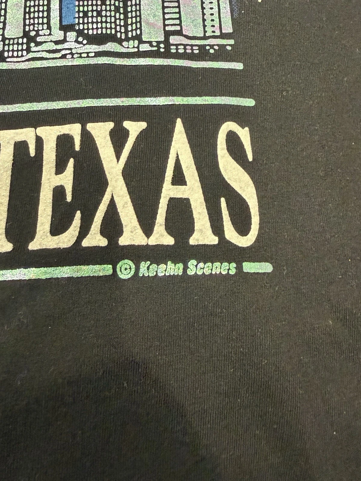 Vintage Texas T Shirt Houston 1997 Astros Oilers Texans DJ Screw 90s Hip Hop - product detail image 3
