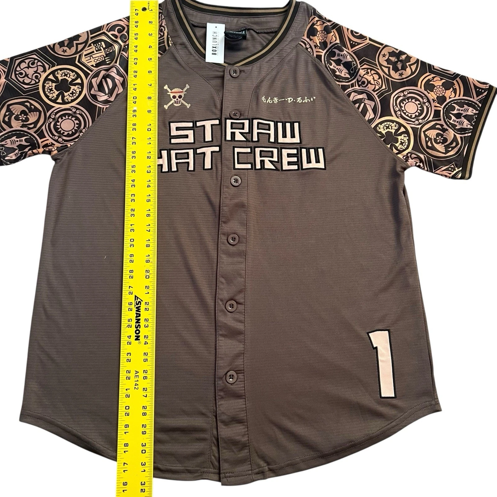 One Piece Straw Hat Crew Luffy Baseball Jersey