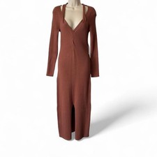 ASTR The Label Twist Front Dusty Mauve Sweater Dress, Women’s Size XL
