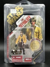 Hasbro Star Wars Luke Skywalker 30th Anniversary 2007 Gold Coin MOC 3.75