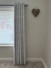 John Lewis Blackout Lined Eyelet Curtains W228 x Drop 182cm - (90x72)Natural 