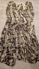 NEXT Dress Size 12 A Line Fit & Flare graphic Print party Holiday tp11'