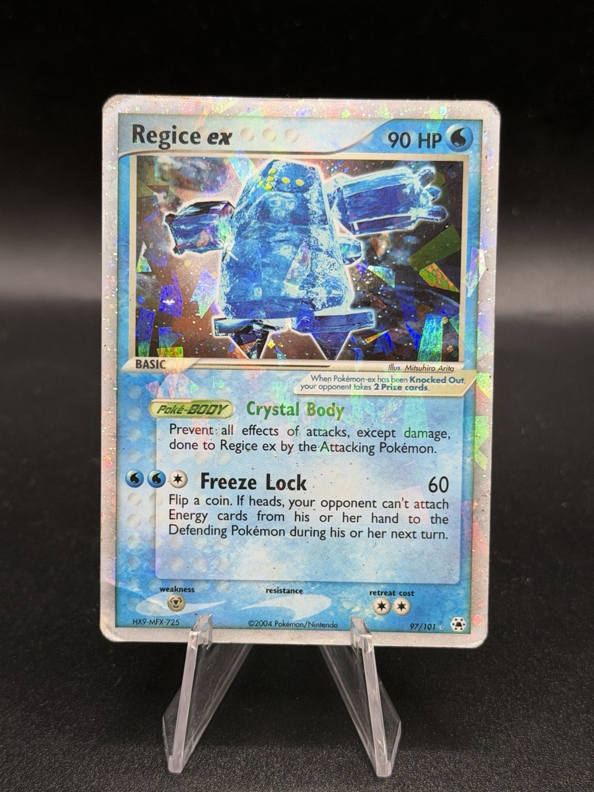 Regice ex - 97/101 - Pokémon Card - Hidden Legends - Holo - DMG HZ3