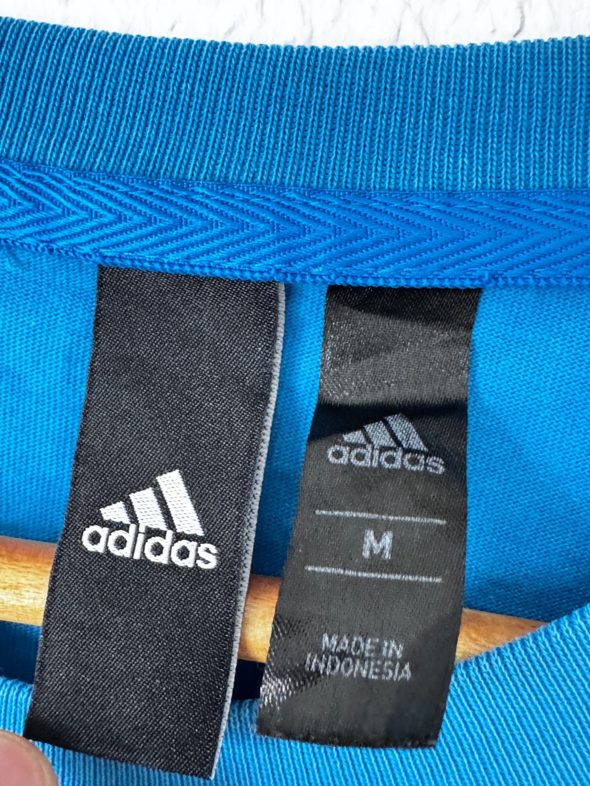 Adidas Men's Essential Logo T-Shirt - Blue - Size M - Cotton - CZ7511 image 5