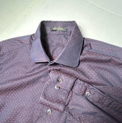Louis Philippe Shirt Mens Size Medium Purple Dress Business Gods & Kings Preppy