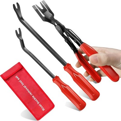 3 Pcs Clip Remover Set Autoteile clips zangen Kunststoffnieten Auszieher Werk...
