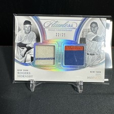 22/25 GIL HODGES ROGER HORNSBY DUAL LENGENDARY MEMORABILIA 2025 Panini Flawless