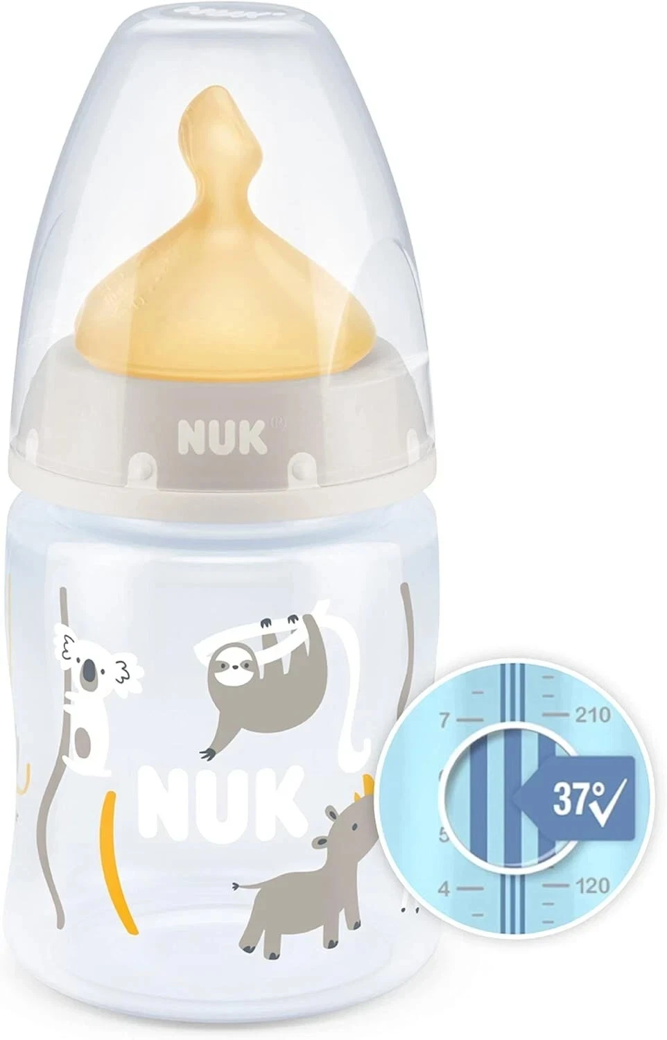 NUK First Choice+ Baby Bottle, 0 - 6 Months, Temperature Control, Anti Colic
Opens in a new window o