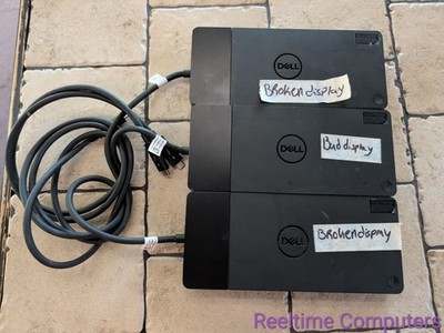 Lot of 3 Dell WD19TB/WD19TBS USB-C Thunderbolt Docks AS-IS Parts Repair